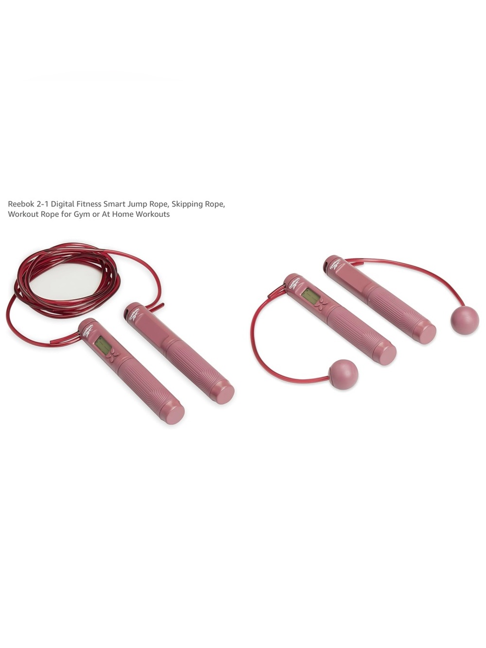 Reebok 2-in-1 Digital Jump Rope with LCD